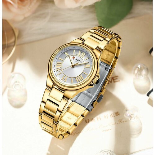 Купить Наручные часы CURREN, золотой
<ul><li> Женские наручные часы на металлическом бр...