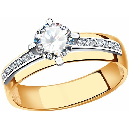 Купить Кольцо Diamant online, золото, 585 проба, фианит, размер 18
<p>В нашем интернет-...
