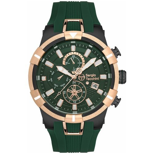 Купить Наручные часы SERGIO TACCHINI Heritech, зеленый, золотой
Мужские часы. Коллекция...