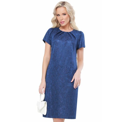 Купить Платье DStrend, размер 48, синий
Вечернее кружевное платье-футляр — эффектная мо...