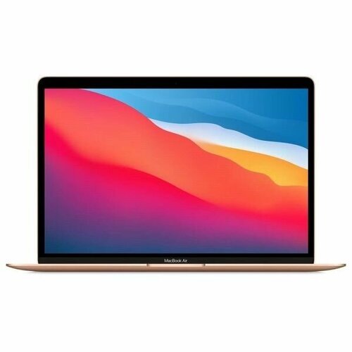 Купить Apple MacBook Air 13 (M1, 2020) 8 ГБ, 256 ГБ SSD, Золотой (Английская клавиатура...