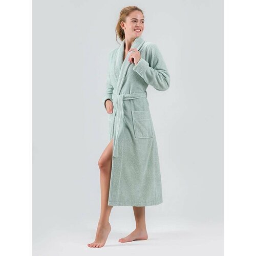 Купить Халат KARNA, размер L, зеленый
Женский банный махровый халат турецкого производи...