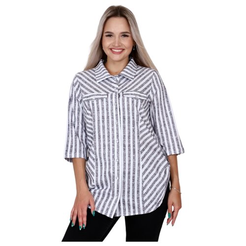 Купить Блуза Elena Tex, размер 56, серый
Классическая блуза – униформа офисных работниц...