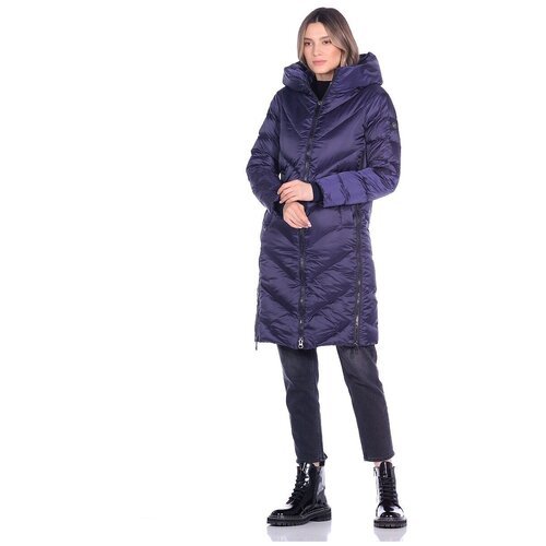 Купить Куртка AVI, размер 36(42RU), фиолетовый
Утепленное пальто прямого силуэта с несъ...