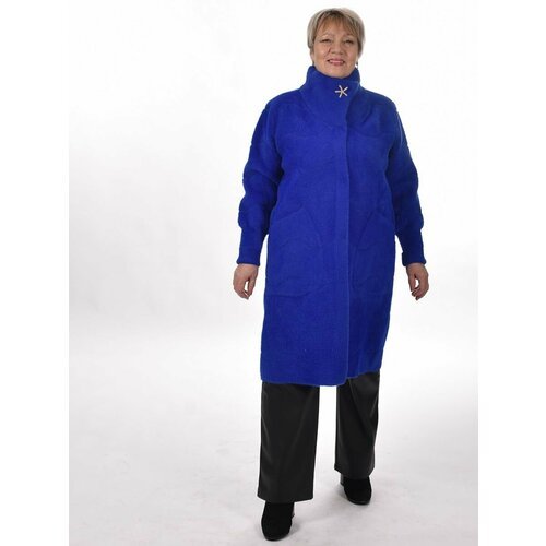 Купить Кардиган, размер 48/56, синий
Элегантный женский кардиган-пальто oversize, едины...