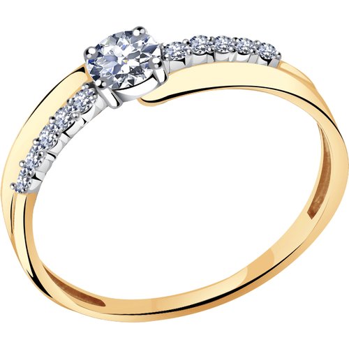 Купить Кольцо Diamant online, золото, 585 проба, фианит, размер 15
<p>В нашем интернет-...