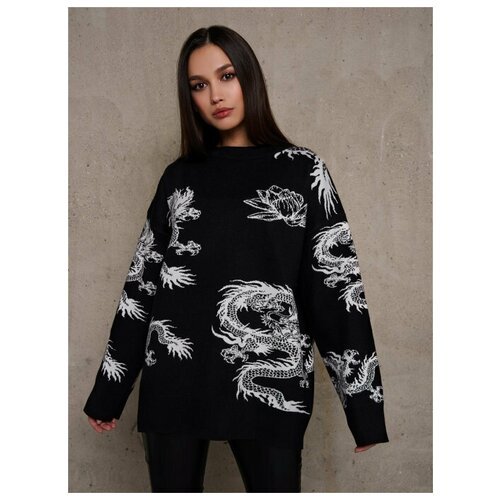 Купить Свитер FEELZ, размер S, черный
Модный свитер женский теплый с рисунком - универс...