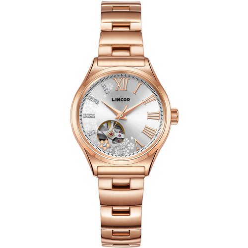 Купить Наручные часы LINCOR, серебряный, золотой
Женские наручные механические часы с а...