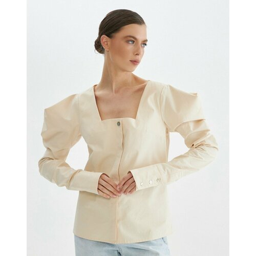 Купить Блуза BIRCO, размер 46/48, бежевый
Блуза женская с пышными рукавами от BIRCO - с...