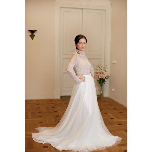 Купить Свадебное платье , размер 42-44-46, белый
Свадебное платье "Нинель"<br>Без шлейф...