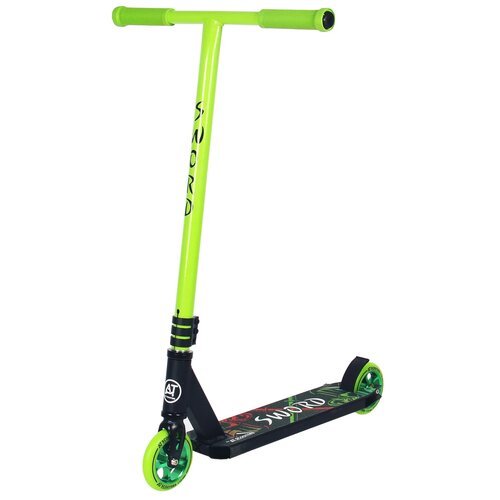 Купить Детский 2-колесный трюковой самокат AT Scooters Sword (2022), зеленый
Трюковый с...