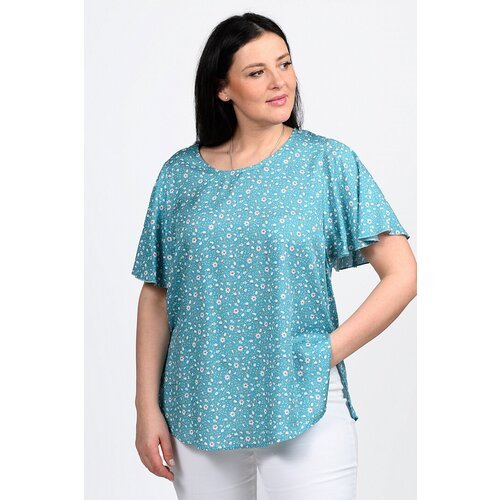 Купить Блуза SVESTA, размер 54, голубой
Стильная летняя женская блузка с коротким втачн...
