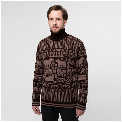 Купить Свитер Великоросс, размер 44, коричневый
Тёплый свитер премиального качества «Ру...