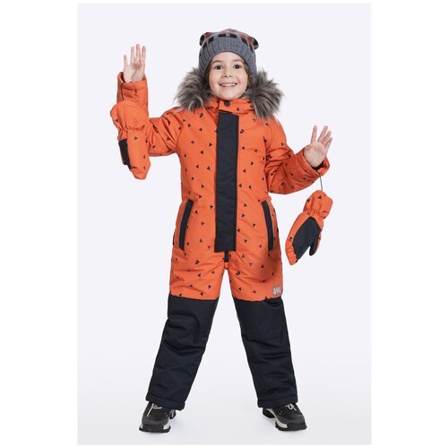 Купить Комбинезон Шалуны размер 32, 116, оранжевый
Зимний стильный комбинезон для мальч...