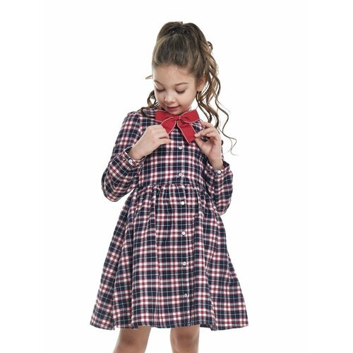 Купить Платье Mini Maxi, размер 110, синий, красный
Платье для девочек Mini Maxi, модел...