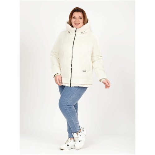 Купить Куртка Karmelstyle, размер 44, белый
Женская куртка демисезонная а-ля авиатор дл...