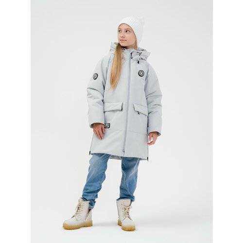 Купить Парка Sherysheff, размер 128, серый
Стильная подростковая куртка-парка из мембра...