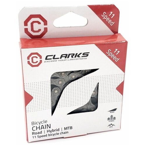 Купить Цепь Clarks C-11, с замком, 11 скоростей, 116 звеньев
Цепь CLARKS C11 1/2"x11/12...
