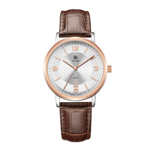 Купить Наручные часы УЧЗ 081L-4, коричневый, серебряный
Часы для тех, кто ценит простот...