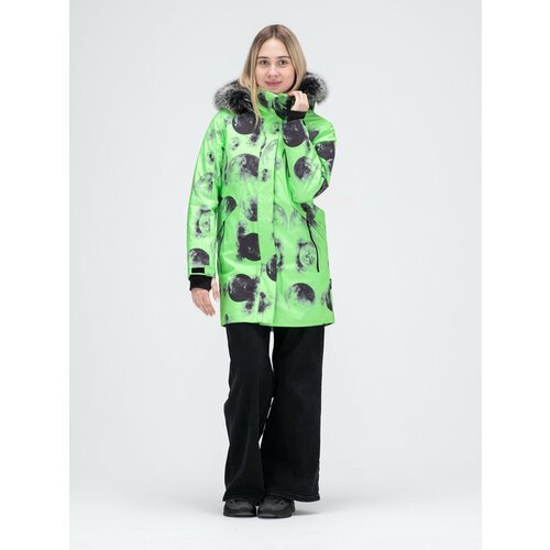 Купить Парка Agedel, размер 2XL, зеленый
Горнолыжная/сноубордическая женская куртка вып...
