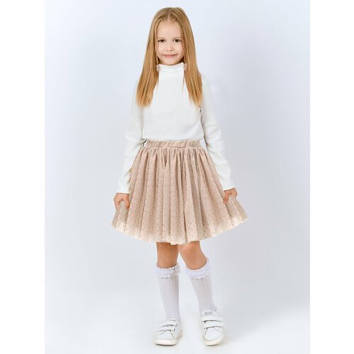Купить Юбка KETMIN, размер 116-122, золотой, бежевый
Элегантная нарядная юбка для девоч...