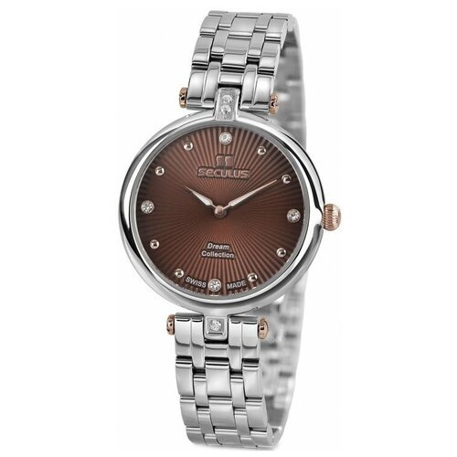 Купить Наручные часы Seculus, коричневый
Классические кварцевые часы серии Dream Collec...