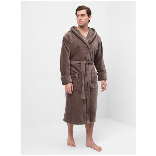 Купить Халат Luisa Moretti, размер XXL, коричневый
Махровый мужской халат с капюшоном и...