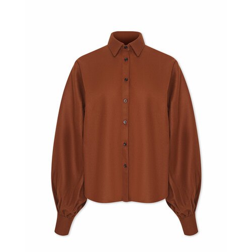 Купить Блуза Madeintomboy, размер XS, коричневый
Расслабленная блуза из хлопка с объемн...