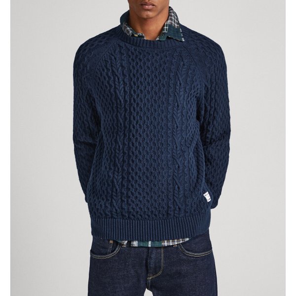 Купить Пуловер с круглым вырезом из текстурированного трикотажа XXL синий
Описание&nbsp...