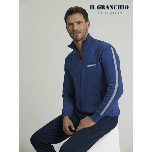 Купить Пижама Il Granchio, размер XXL, синий
Домашний мужской комплект из кофты на молн...
