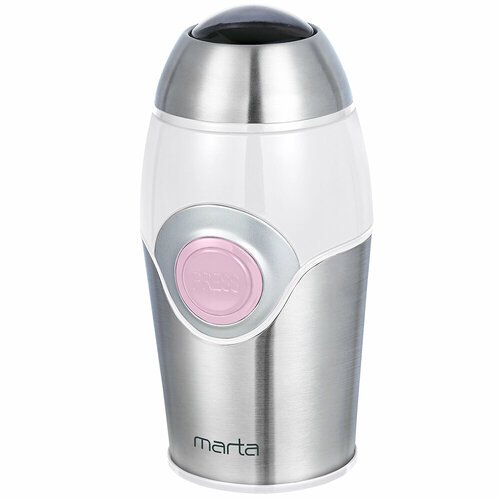 Купить Кофемолка MARTA MT-2169 розовый опал
250W, вместимость 50г, импульсный режим раб...