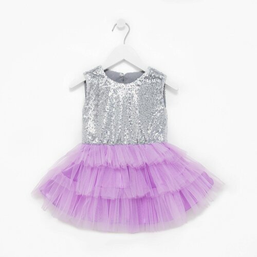 Купить Платье Kaftan, размер 86-92, фиолетовый
Платье для девочки с пайетками KAFTAN, р...