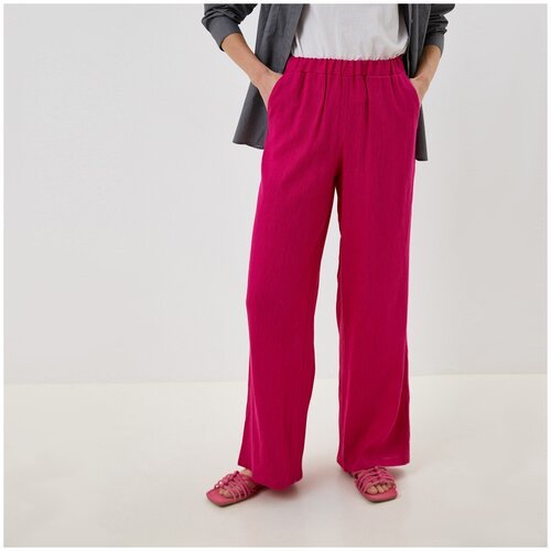 Купить Брюки FABRETTI, размер 52, розовый
Стильные широкие брюки FABRETTI в насыщенном...