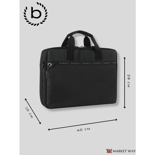 Купить Портфель Bugatti 49451001, черный
Сумка портфель мужской для документов BUGATTI...