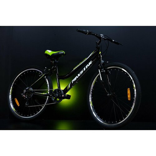 Купить Велосипед MAXSTAR Rigid 26 Low Чёрный/Зелёный
MAXSTAR 26" Rigid - доступная скор...