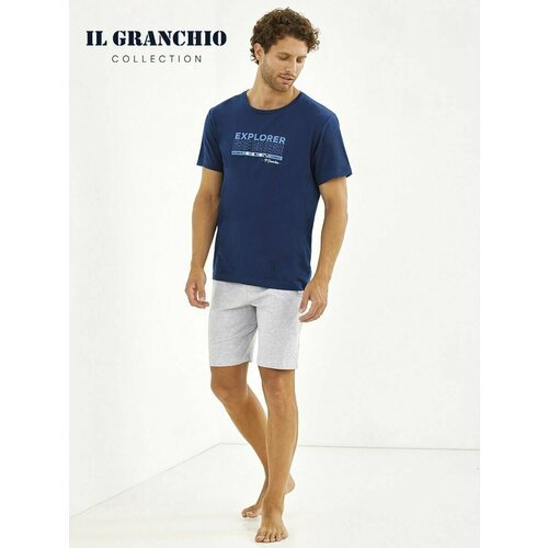 Купить Пижама Il Granchio, размер L, серый, синий
Красивая мужская пижама с коротким ру...