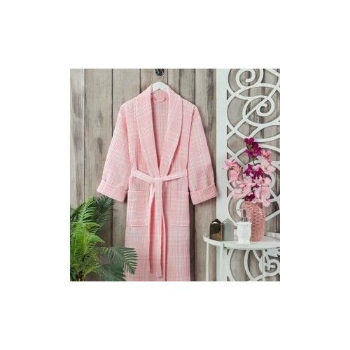 Купить Халат , размер 52, розовый
Женский вафельный халат для дома и бани от PHILLIPUS...