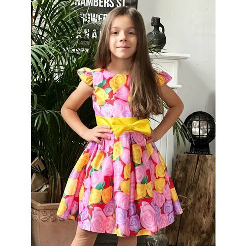 Купить Платье Бушон, размер 110-116, розовый, желтый
Платье для девочки нарядное бушон...