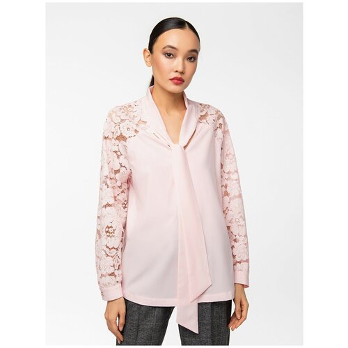 Купить Блуза Lo, размер 44, розовый
Блузка с бантом . Блузка с кружевными рукавами. Блу...