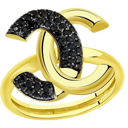 Купить Кольцо Diamant online, желтое золото, 585 проба, фианит, размер 19
<p>В нашем ин...