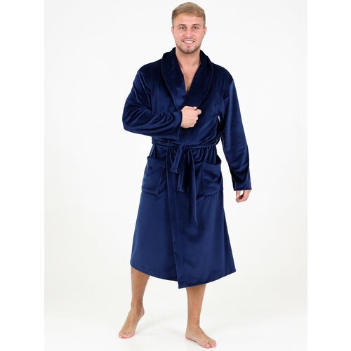 Купить Халат IvCapriz, размер 56, бежевый, синий
Мужской халат - идеальный выбор для ко...