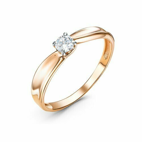 Купить Кольцо помолвочное Diamant online, золото, 585 проба, фианит, размер 17
<p>В наш...