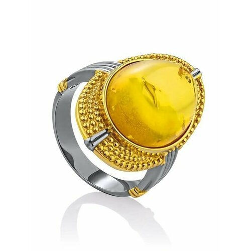 Купить Кольцо, янтарь, безразмерное, желтый, золотой
Яркое кольцо из с пой и чернением,...