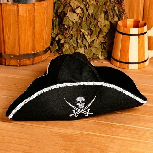 Купить Шапка для бани "Шляпа Пират"
Шапка для бани "Шляпа Пират"<br>Банная шапка защити...