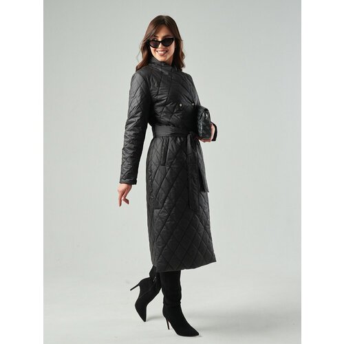 Купить Куртка NORMANN, размер L (170-96), черный
Куртка пальто женское стеганое с поясо...