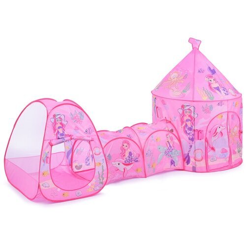 Купить Палатка 9075 "Приключения русалки", розовая в сумке
• Размеры палатки: 290х100х1...