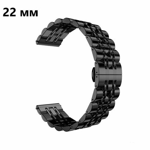 Купить Браслет размер 22, черный
Браслет для часов Haspic Premium Black 22 мм из нержав...