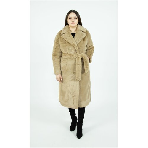 Купить Пальто, размер 48, темно-бежевый
Уютная и теплая женская шуба из ЭКО-меха премиу...