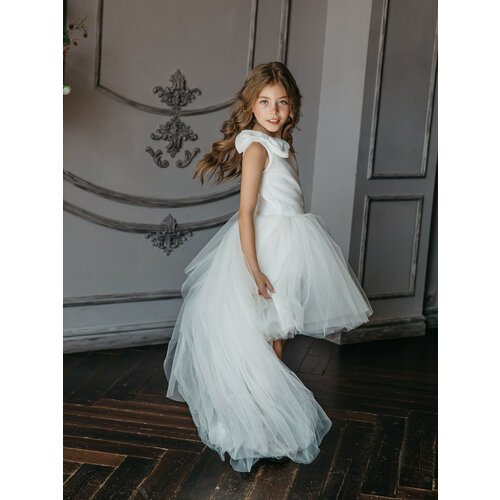 Купить Платье, размер 140-146, белый
Роскошное белоснежное платье для праздников, вечер...