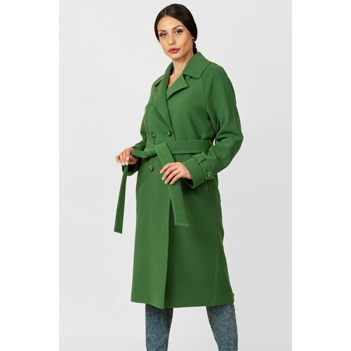 Купить Пальто MARGO, размер 48-50, зеленый
Демисезонное пальто прямого кроя с английски...